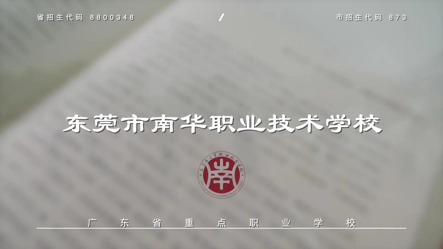 技术之路上，我的青春在东莞市南华职业技术学校绽放